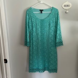 Alfani 3/4 length sleeve lace dress.